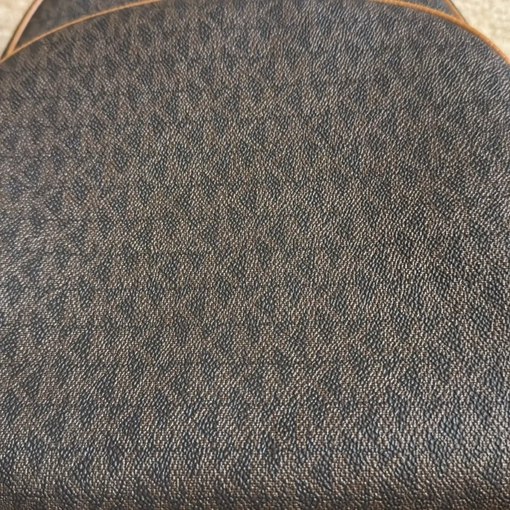 Michael Kors Brown Monogrammed Backpack - Picture 4 of 13